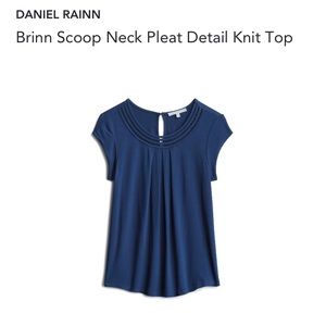Daniel Rainn Brinn Scoop Neck Detail Knit Top
